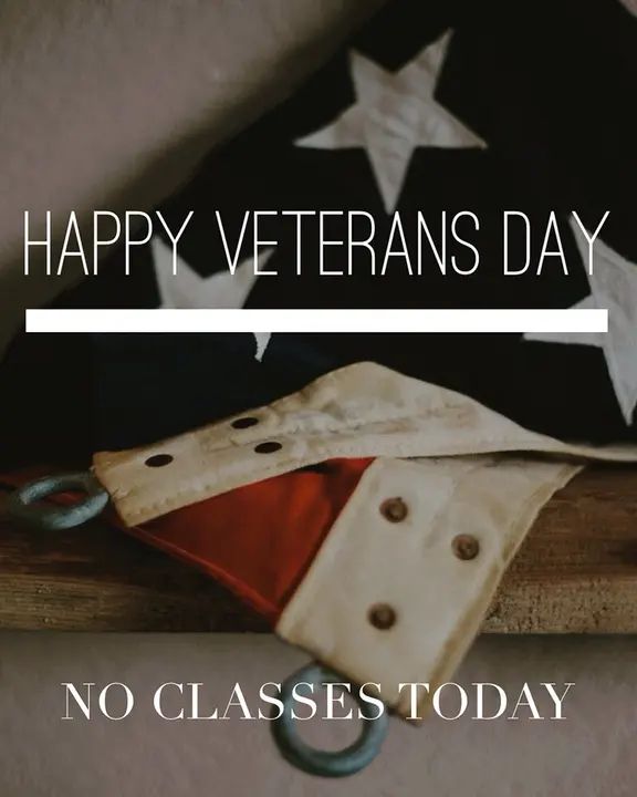 NO CLASSES TODAY🇺🇸❤️ Our family here at Melómano want to say thank you to all veterans for their service to this country and its people 💛Happy Veterans Day ❤️🇺🇸 #MelómanoEnt