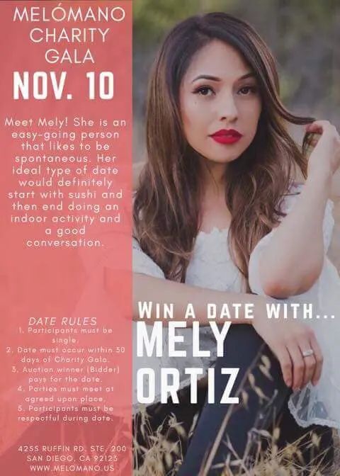 Meet Mely! One of our many singles giving back by getting auctioned off at the Melómano Charity Gala benefiting Train for Change. Over the next few weeks we will continue to p