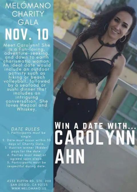 Meet Carolynn! One of our many singles giving back by getting auctioned off at the Melómano Charity Gala benefiting Train for Change. Over the next few weeks we will continue