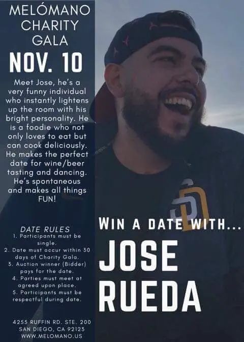 Meet Jose Rueda! One of our many singles giving back by getting auctioned off at the Melómano Charityvjb. J Gala benefiting Train for Change. Over the next few weeks we will c