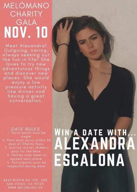 Meet Alexandra! One of our many singles giving back by getting auctioned off at the Melómano Charityvjb. J Gala benefiting Train for Change. Over the next few weeks we will co