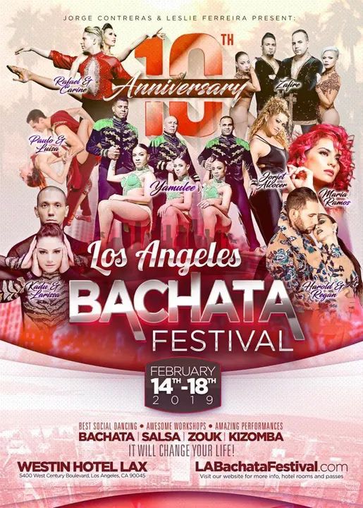‼️HOT OFF THE PRESS ‼️ Los Angeles Bachata Festival pass is on sale for $89!!!!! Normally the start at $125 and go up to $200!! BUY EARLY AND SAVE!!! This sale is only good ti