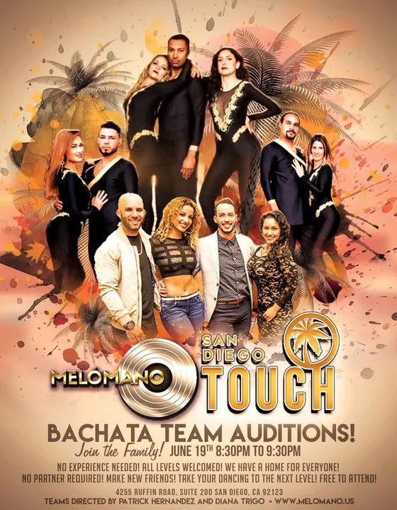 Today is the day!! We’re growing our Bachata family!! We call them auditions but everyone makes it on a team. All are welcome!!! So come on out and enjoy a free Bachata class