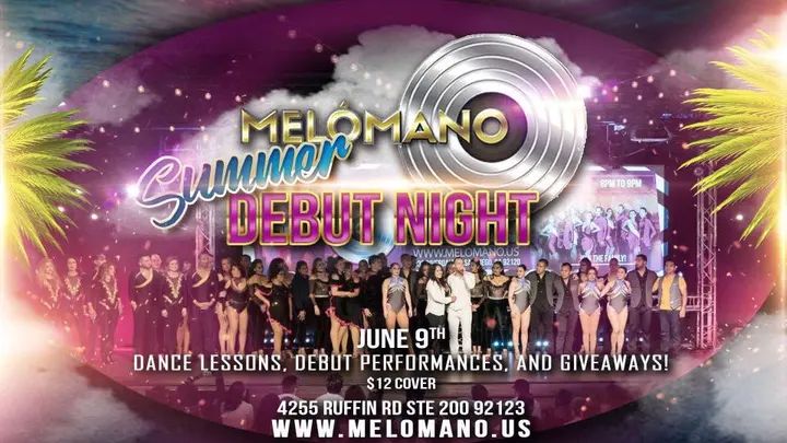 The Melómano Debut Social is June 9th! Come dance the night away to Salsa and Bachata! New Dance performances for the first time and lots of giveaways!!! Only $12!! More info