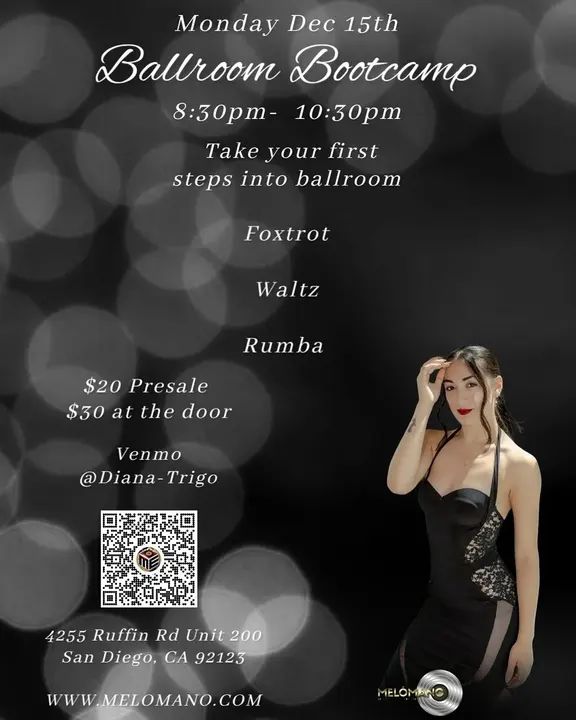 ✨ The Melómano Ballroom Bootcamp is here! The perfect entry into a new world filled with technique and beautiful dancing! ✨ If ballroom has been whispering to you from your