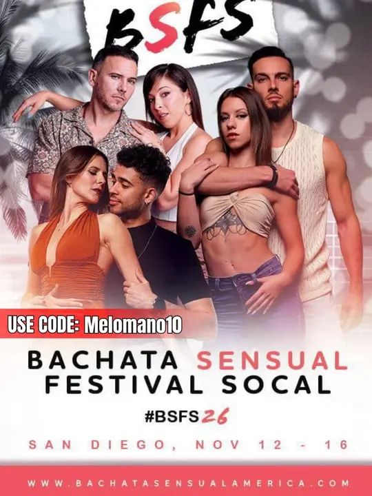 @bachatasensualamerica 🙏 Thank you for bringing this amazing event to San Diego! And thank you for the DISCOUNT CODE: Melomano10 to save 10%! 🤩 Link in bio! We’ve heard no