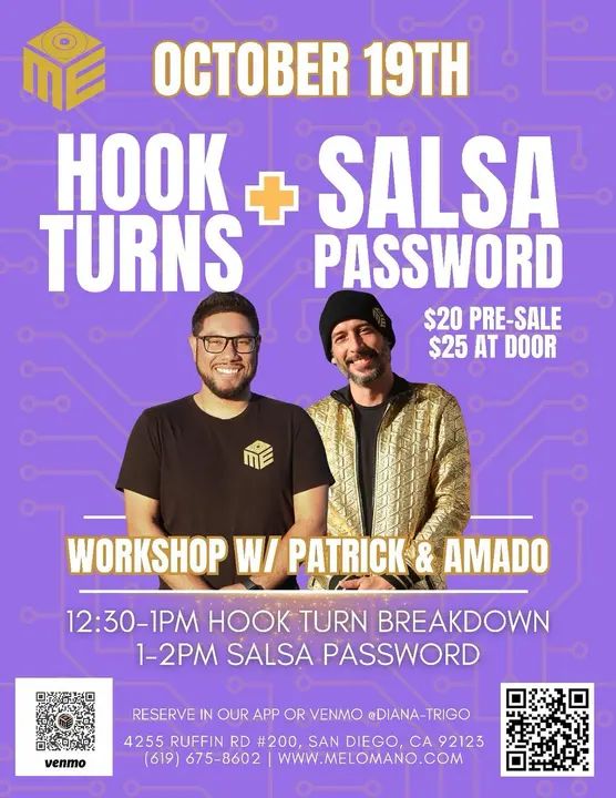 Unlock the Secrets of the Melómano Salsa Password this SUNDAY, October 19th! Get the guidance and attention you need to nail the Salsa password! But this time we are adding ex