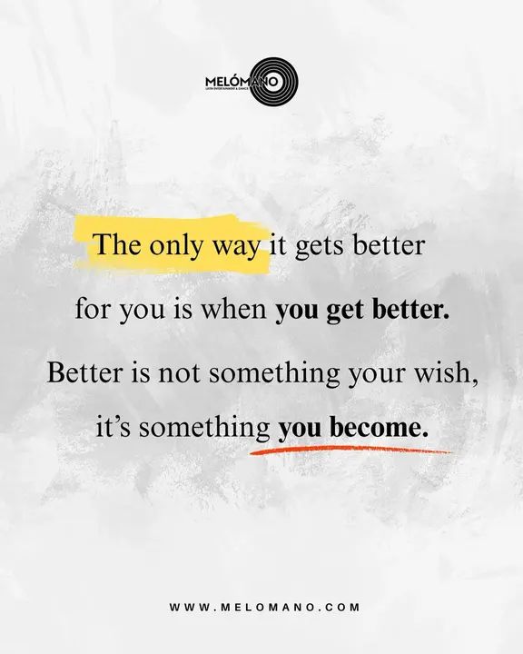 ✨Motivational Monday✨ The only way it gets better is when you get better.💪 In dance and in life, growth doesn’t come from wishing it comes from showing up, practicing, and