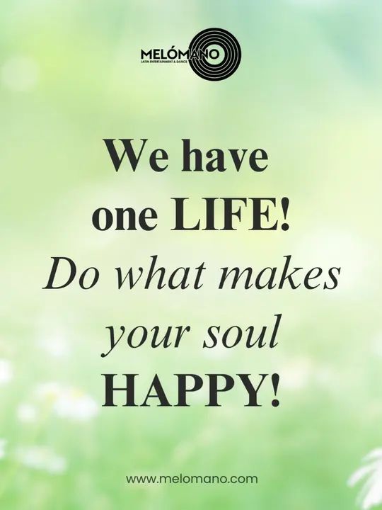 ✨ Motivational Monday ✨ We only get one life, so fill it with the things that make your soul happy 🤗 like coming to dance at the Salsa Romantica Social this Friday! ❤️‍🔥