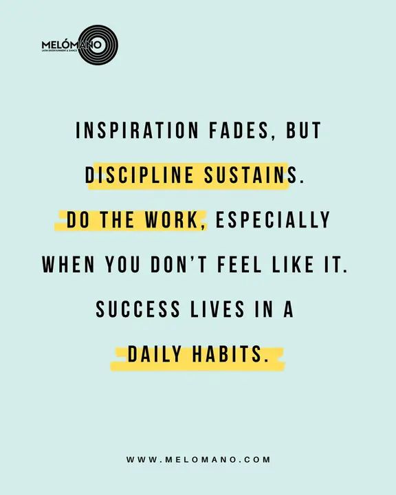 ✨ Motivational Monday ✨ Inspiration might get you started, but it’s discipline that keeps your feet moving even on the days you don’t feel like dancing. 💃🕺 The real growt