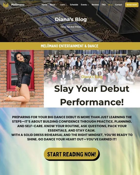 Nervous about your first big dance performance? 😬 It’s totally normal—but with the right preparation, you can step on stage feeling confident and unstoppable. ✨ In her late
