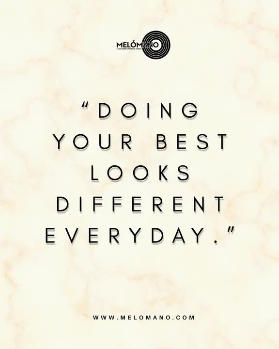 ✨ Motivational Monday ✨ Some days you’re nailing every count, other days you’re just showing up—and that’s more than enough. 💪💃 Remember, doing your best will look differ