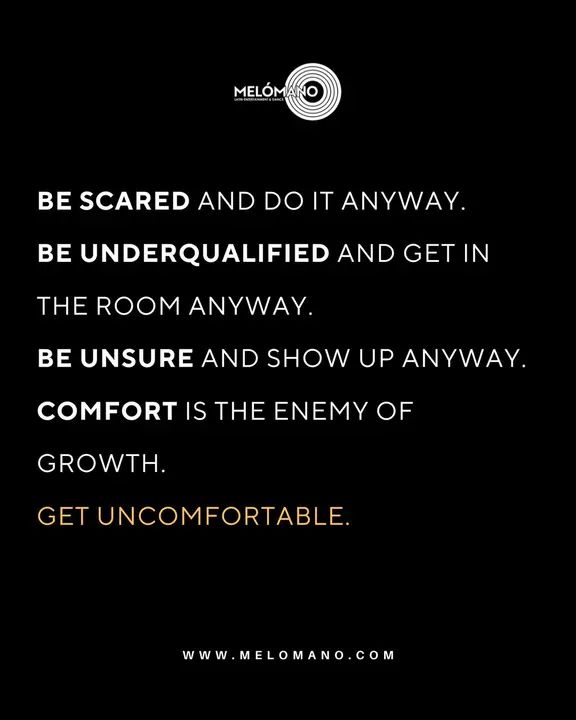 ✨ Motivational Monday! ✨ Fear? Doubt? Feeling unqualified? Do it anyway. Every dancer starts somewhere—uncertain, nervous, and outside their comfort zone. But growth happe