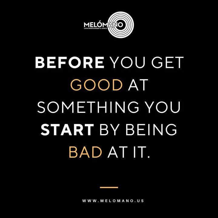 ✨ Motivational Monday! ✨ Before you get good at something, you start by being bad at it! 💪 Every great dancer was once a beginner—stumbles, mistakes, and all. But growth h