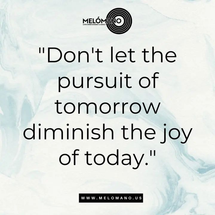 ✨ Motivational Monday! ✨ Don't let the pursuit of perfecting tomorrow's moves diminish the joy of dancing today. 🌟 Every step you take now is part of the journey—embrace i