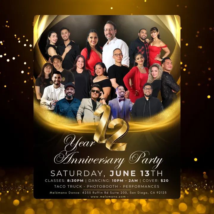 THIS SATURDAY, June 13th!✨ 12 years of passion, growth, and unforgettable moments on the dance floor and we’re just getting started!💃🕺 Join us as we celebrate Melómano’s 1