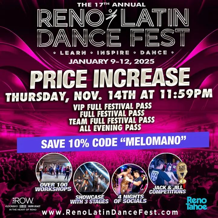 🚨TONIGHT🚨 Price Increase - THURSDAY, Nov. 14th at 11:59PM 👉 SAVE 10% - Buy your passes today! 📌 Use code: Melomano Direct link to my discount here: https://www.eventbrite.