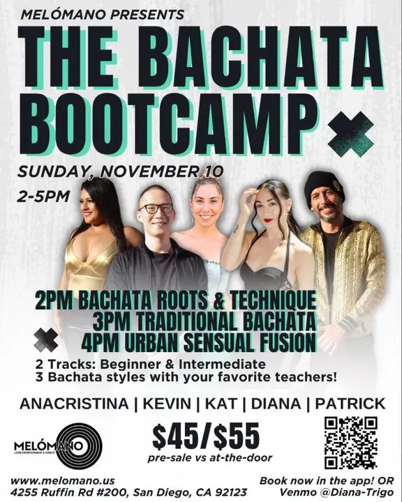 🔥 Get Ready for The Bachata Bootcamp! 🔥 Are you ready to dive deep into the world of Bachata? 💃 Join us on Sunday, November 10th, for a highly educational, immersive boot