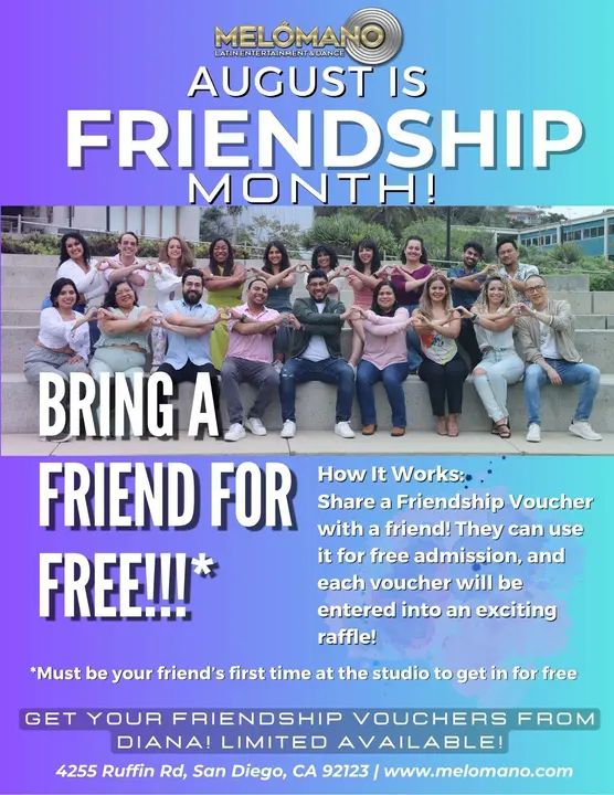 Hi Fam! August is friendship month and we’re celebrating in a major way 🥳🥳 Introducing the friendship voucher! 🎟️Every Melómano Fam will receive 3 vouchers to pass along to