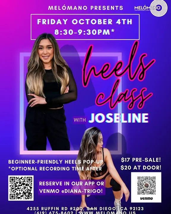 🚨 NEW Pop-Up Workshop Alert!! Heels workshop with Joseline!! 👠🔥 Introducing a beginner-friendly Heels POP-UP Workshop by Joseline! Get ready to strut and feel confident!