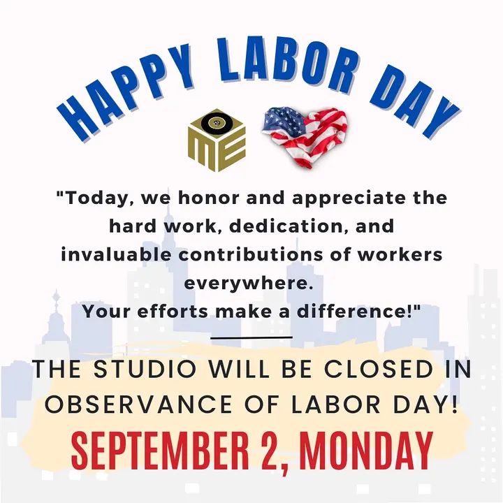 🚨ANNOUNCEMENT!!🚨 Thank you for your hard work!!💪🙌 Monday, September 2nd, the studio will be closed in observance of Labor Day! 🇺🇸 We will resume classes on Tuesday!🙏🏻