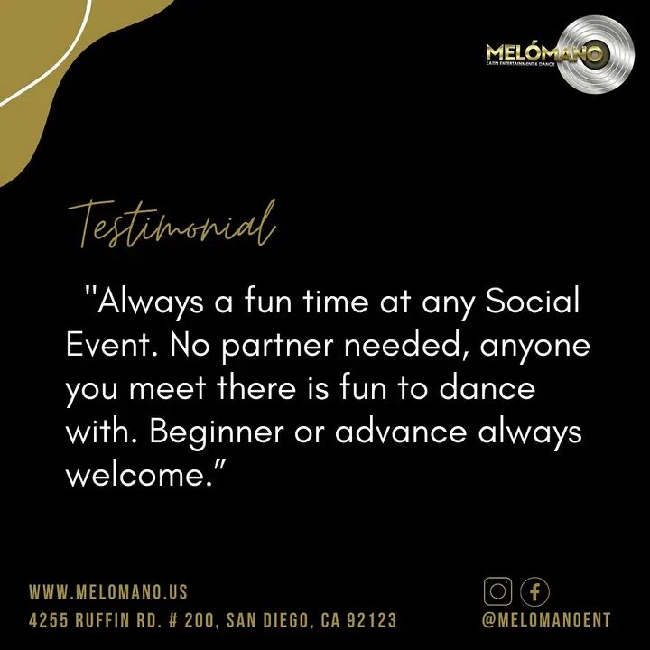 🌟Testimonial Tuesday 💯 We are so grateful for our incredible students at Melómano!🙏🏻 Our primary focus is to help you reach your dance goals, and we love seeing the posi