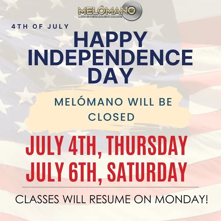 🚨ANNOUNCEMENT!!🚨 Thursday, July 4th and Saturday, July 6th, the studio will be closed in celebration of Independence Day🇺🇸 We will reopen on Monday. 🙏🏻 Thank you and have
