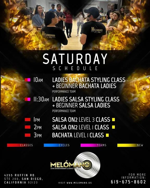 It’s the weekend and tomorrow is Saturday ! And it’s time to dance! 💃🏻🕺🏻Time for some weekend fun 🥳 🎉Come join us for our Salsa & Bachata classes🎉 🔸10am Ladies Bacha