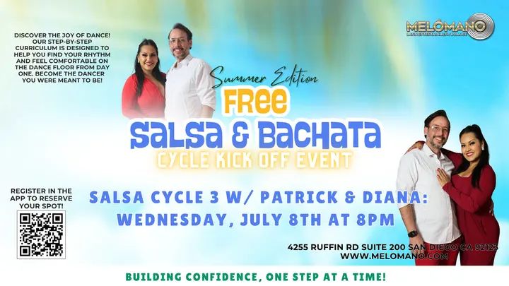 TONIGHT AT 8:00PM!🎉 Join us for the NEW Cycle! 🤩 These Cycles have been a BIG hit! Come check it out for one FREE session! NOW is the time to learn new moves and take your