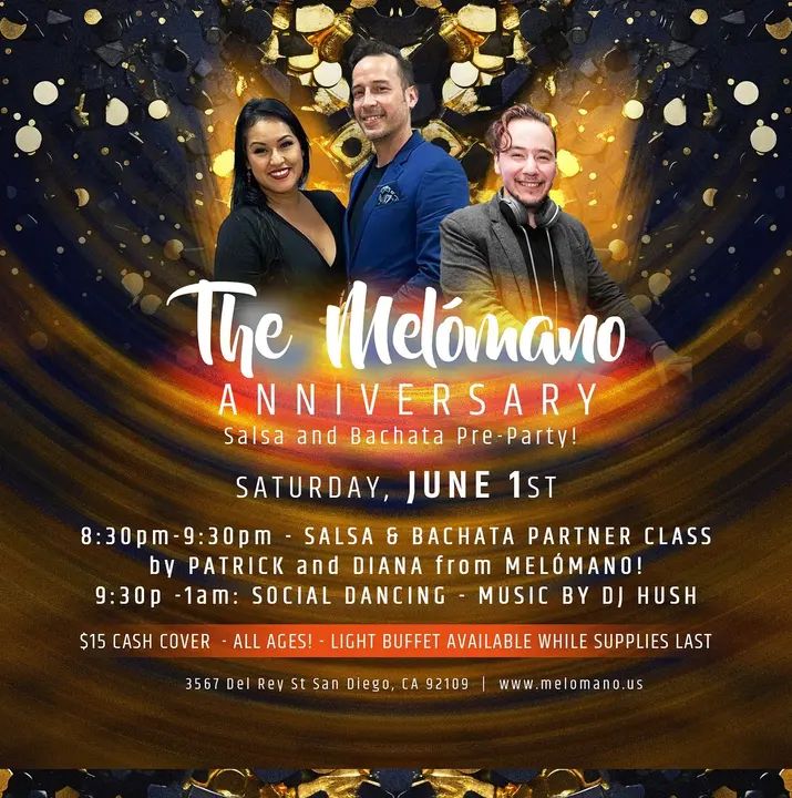 🎉It’s time to pre-party! 🎉 Melómano 10 Year celebration is coming up soon! 🥳 But for those who can’t wait, we have pre-party planned for you! Come dance with us at Tango D