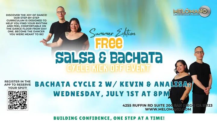 TONIGHT AT 8PM!🎉 Join us for the NEW Cycle! 🤩 These Cycles have been a BIG hit! Come check it out for one FREE session! NOW is the time to learn new moves and take your dan