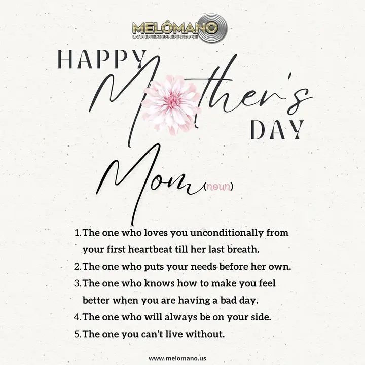 ✨ Mother’s Day Motivation ✨ Welcome to Melómano’s Mother’s Day Motivation! 🌸 We’re excited to provide a dose of inspiration every Monday, especially for all the incredible