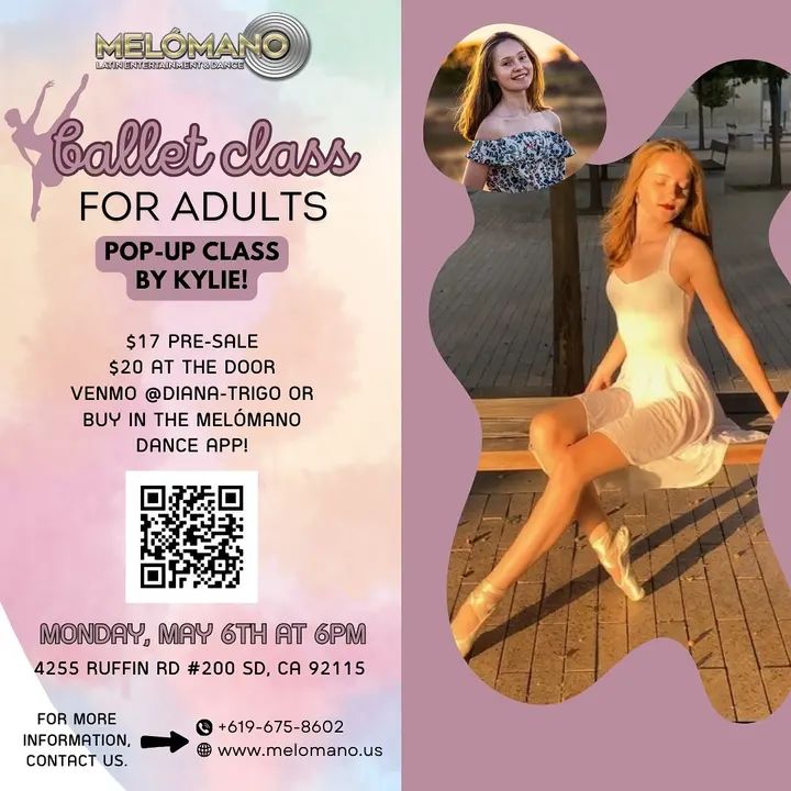 🩰THIS MONDAY, MAY 6TH AT 6PM!!!🩰 🚨Special Ballet Class Alert!!! ⚠️ Get ready to twirl and leap elegantly in our Ballet Class on Monday, May 6th at 6pm! 💃✨ In this engag