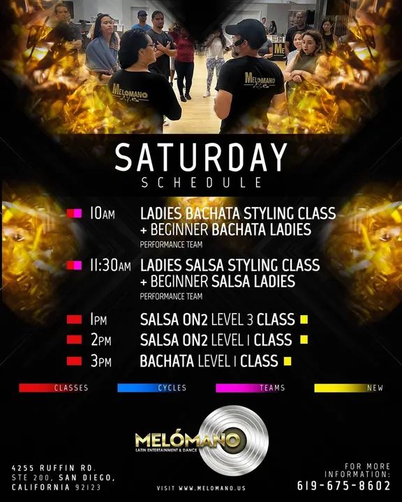 It’s the weekend and tomorrow is Saturday ! And it’s time to dance! 💃🏻🕺🏻Time for some weekend fun 🥳 🎉Come join us for our Salsa & Bachata classes🎉 🔸10am Ladies Bacha