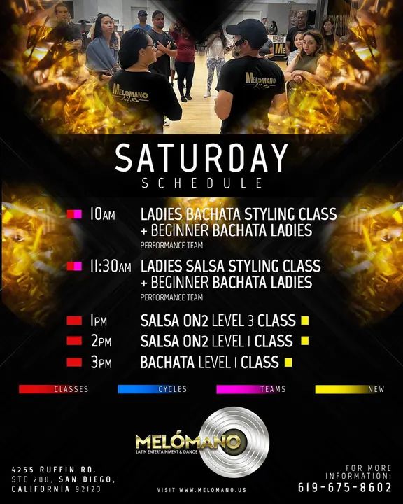 It’s the weekend and tomorrow is Saturday ! And it’s time to dance! 💃🏻🕺🏻Time for some weekend fun 🥳 🎉Come join us for our Salsa & Bachata classes🎉 🔸10am Ladies Bacha