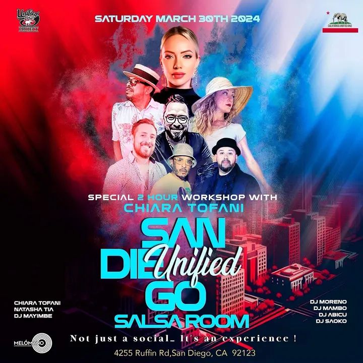 🎉THE UNIFIED SAN DIEGO SOCIAL⚠️ SoCal’s best talent under one roof: two hours workshops and social dancing till late with LA, OC and SD’s finest in the house! The West Coast’