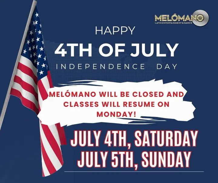 📢 Holiday Announcement! Please note that Melomano Entertainment studio will be closed on Saturday, July 4th and Sunday, July 5th in observance of the Independence Day! 🇺🇸 C