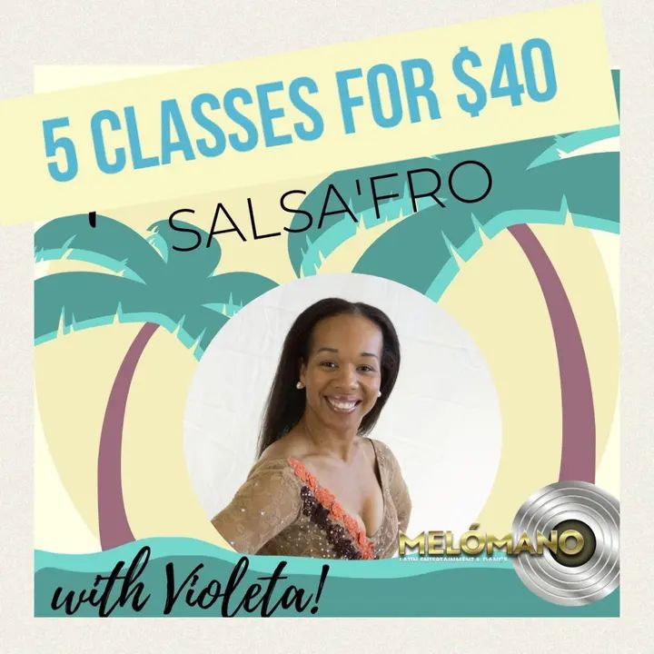 We have bundled together all your favorite classes by Violeta Salsera! 🔥 Enjoy 5 classes of SalsA'fro body movement from the comfort of your own home! Each class is normally