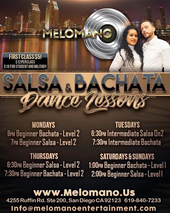 Hope everyone had a great Labor Day! Classes are back today with Intermediate Salsa and Bachata starting at 6:30pm 🕺🔥💃🏻✨ #MelomanoEnt #GroupClasses #Intermediate #Salsa #