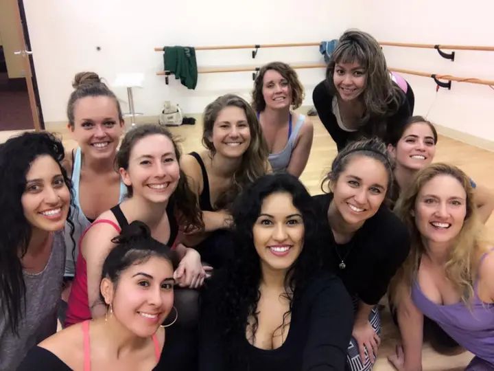 The beauties of Melómano Ladies Salsa team putting in some work tonight! We can't wait to debut our new routine full of musicality!! #MelomanoEnt #LadiesSalsa #BeautyInsideAnd