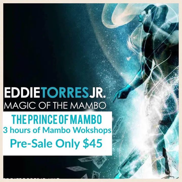 Prices went up last night but you can still SAVE! Get your 3 hours of Mambo and Pachanga for only $45 with the Prince of salsa himself Eddie Torres Jr. https://squareup.com/