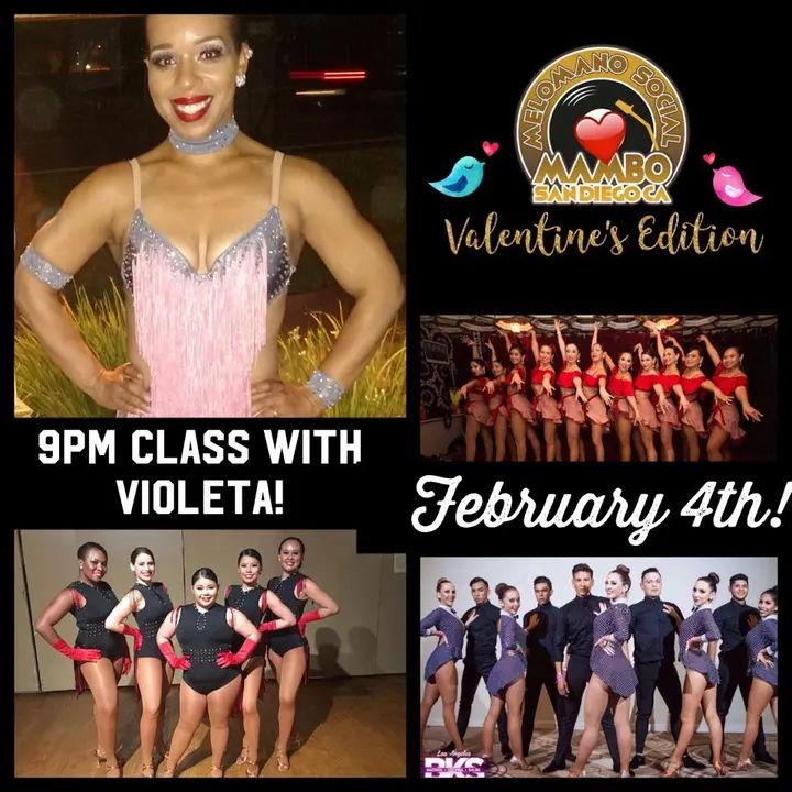 It's going down Saturday February 4th!! We got a Mambo shines with Afro movement class by the amazing Violeta at 9pm!! We also have performances by the talented Alma Latina, O