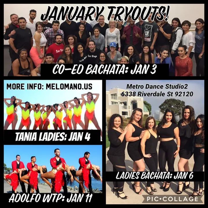 Team Tryouts are right around the corner! We have 4 different tryouts going on in the first 2 weeks of January!!!! Want more info? Send us a message! #MelomanoEnt #SDTouch
