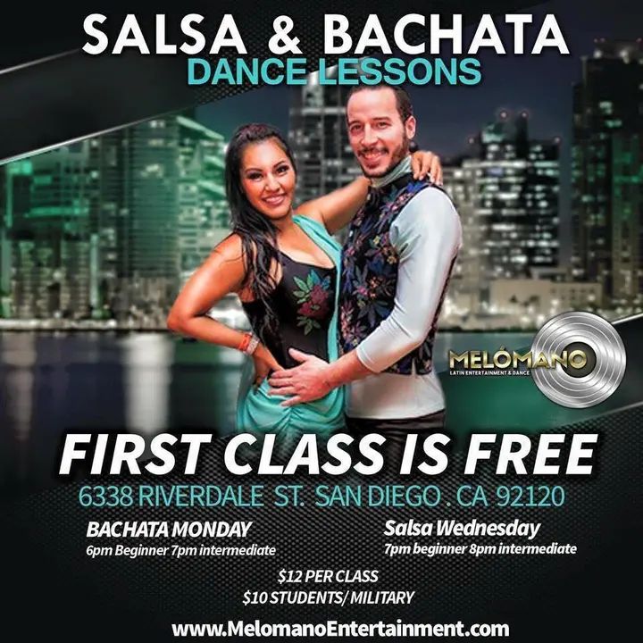 Tonight at Metro Dance Studio! Join us for our 7PM Beginner and 8PM Intermediate Salsa On2 lessons with Patrick & Diana! Learn your basic steps or take your dancing to the nex