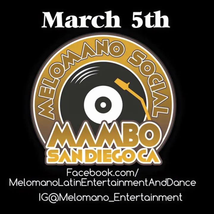 Are you ready??? The Melómano Social is back this Saturday with the best Salsa and Bachata!! Join us at Zfitness Studio in Sorrento Valley. 8:30PM Salsa Lesson with Diana a
