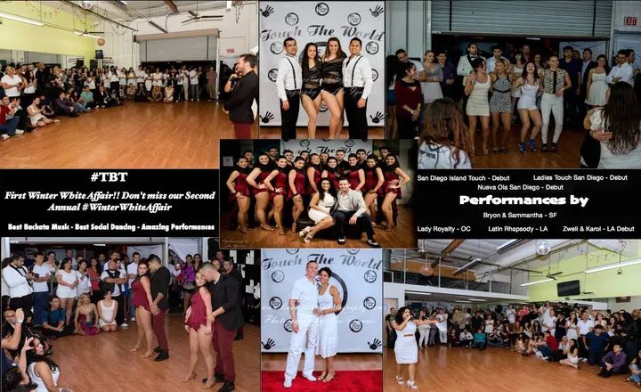 #TBT to our first #WInterWhiteAffair. Save the date as we are back with the 2nd Annual Winter White Affair on Saturday, December 5th. Bachata Group Lesson, Social Dancing, Per