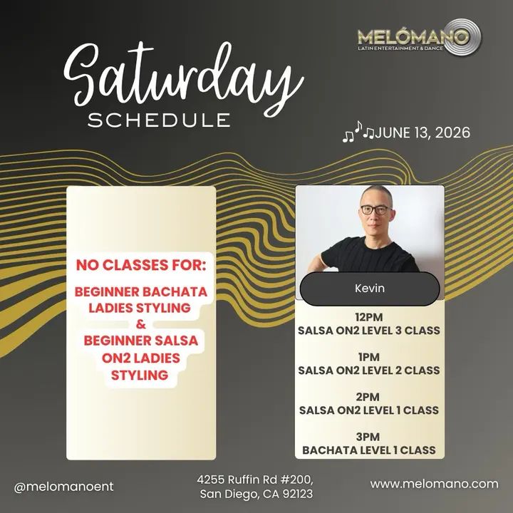 It’s the weekend and it is Saturday! Time to dance and have fun! Join us for Salsa & Bachata classes! 🥳 🚨NO Beginner Bachata Ladies 🚨NO Beginner Salsa Ladies SEE YOU NE