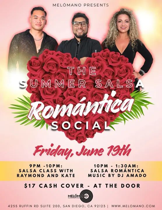 🌊☀️ THE SUMMER SALSA ROMÁNTICA SOCIAL 🌊☀️ Summer nights are made for great music, great company, and unforgettable dances to the BEST MUSIC on the planet, yes SALSA ROMANTI