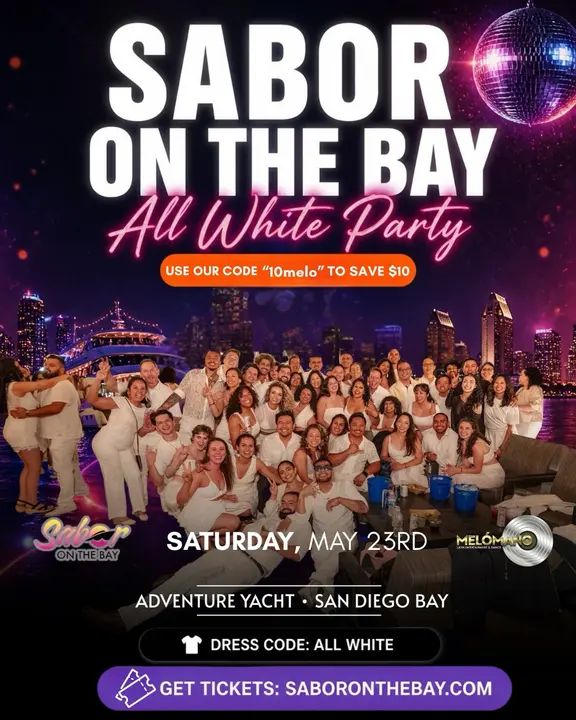 🚢 THIS SATURDAY, May 23rd - The All White Boat Party returns this Memorial Day Weekend!💃✨ Get ready for the ultimate Latin dance experience in San Diego, luxury yacht, bre