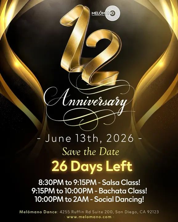 📢 THE COUNTDOWN IS ON! ⏳✨ 12 years of passion, growth, and unforgettable moments on the dance floor… and we’re just getting started!💃🕺 We’re officially counting down to